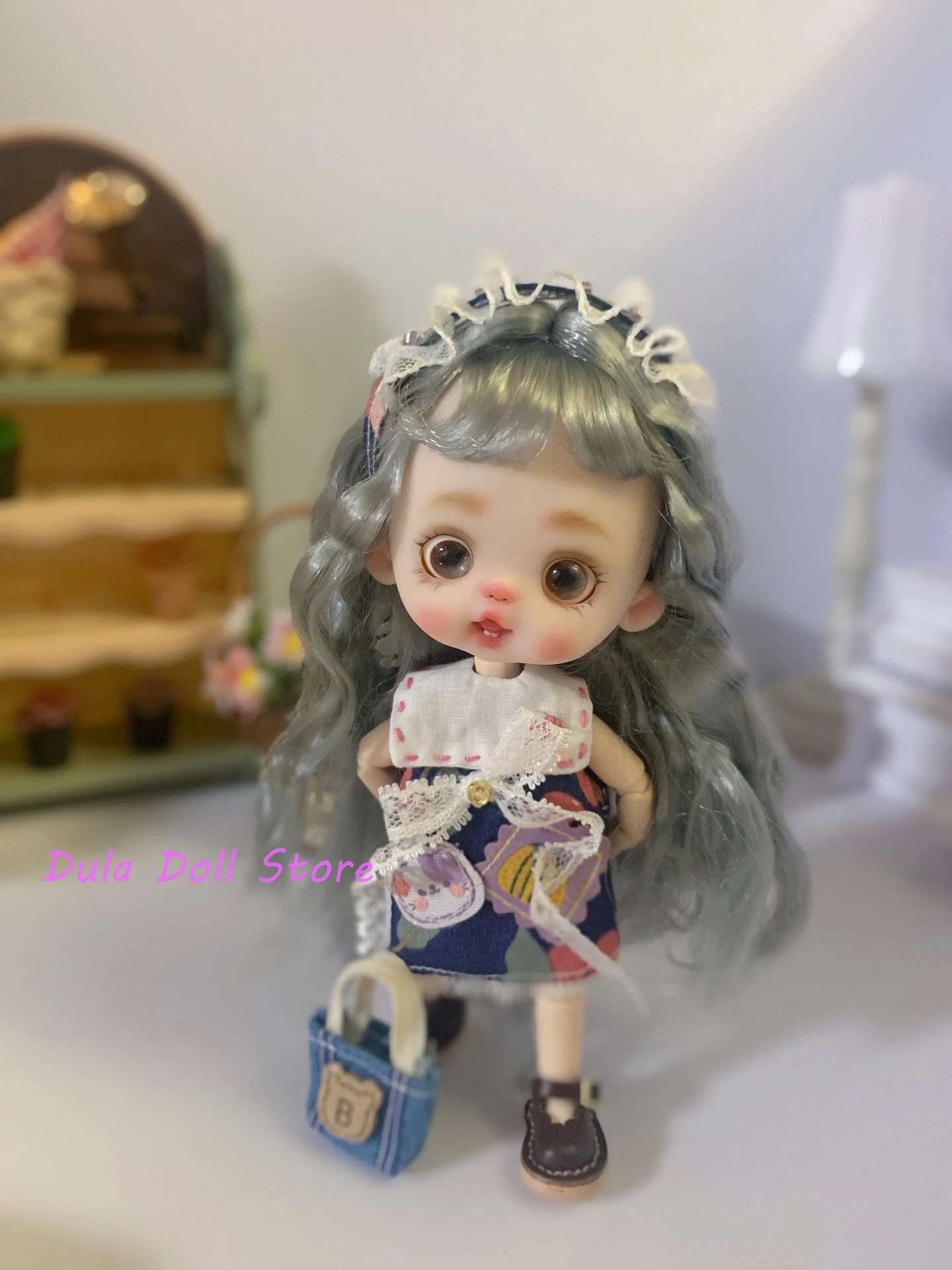 Dula Doll Clothes Dress Dark blue color-blocked small A skirt set for Ob11 gsc Doll Accessories
Dula Doll Clothes Dress Dark blue color-blocked small A skirt set for Ob11 gsc Doll Accessories