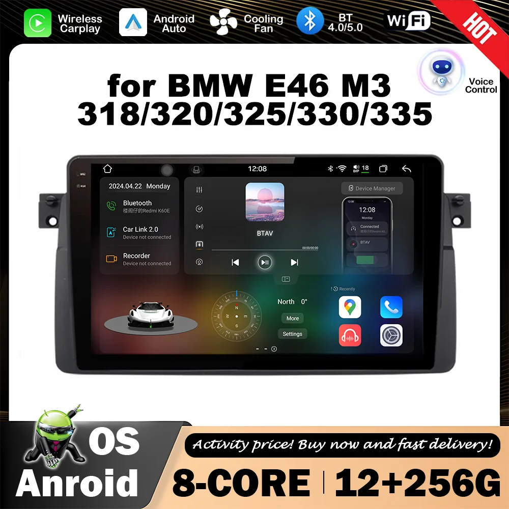 Android OS 9 inch Car Radio Video Player for BMW E46 M3 318/320/325/330/335 GPS Navigation HD Touch Screen 4G DSP Stereo WiFi
Android OS 9 inch Car Radio Video Player for BMW E46 M3 318/320/325/330/335 GPS Navigation HD Touch Screen 4G DSP Stereo WiFi