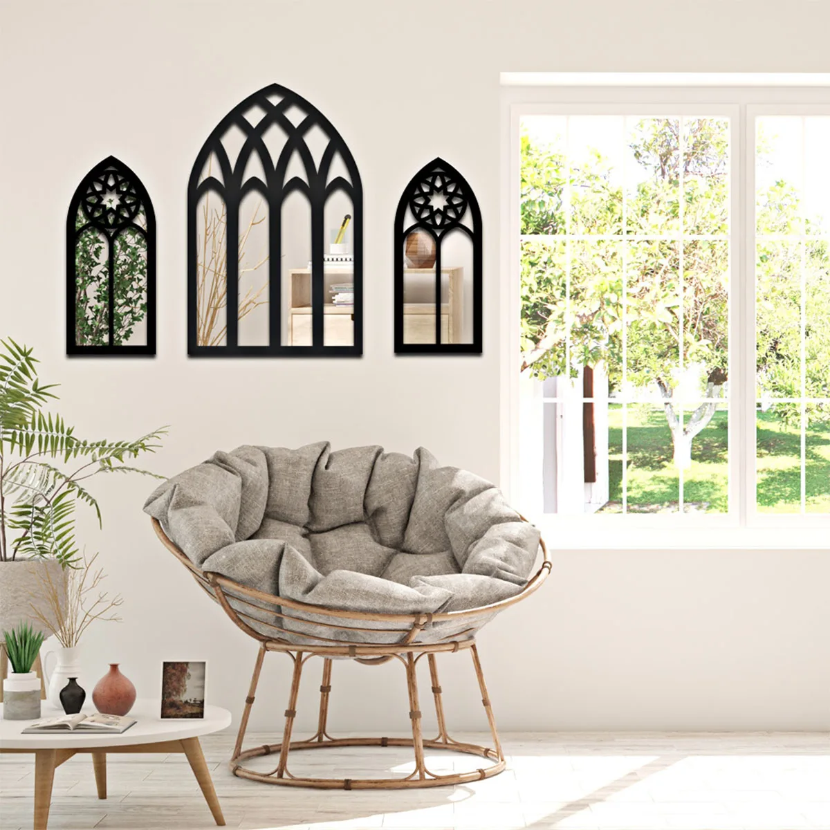 Rustic Wall Mirror Home Decoration, Wood Farmhouse Window Frame Decorative Mirror, Wall Decor for Living Room, Bedroom, Hallway
Rustic Wall Mirror Home Decoration, Wood Farmhouse Window Frame Decorative Mirror, Wall Decor for Living Room, Bedroom, Hallway