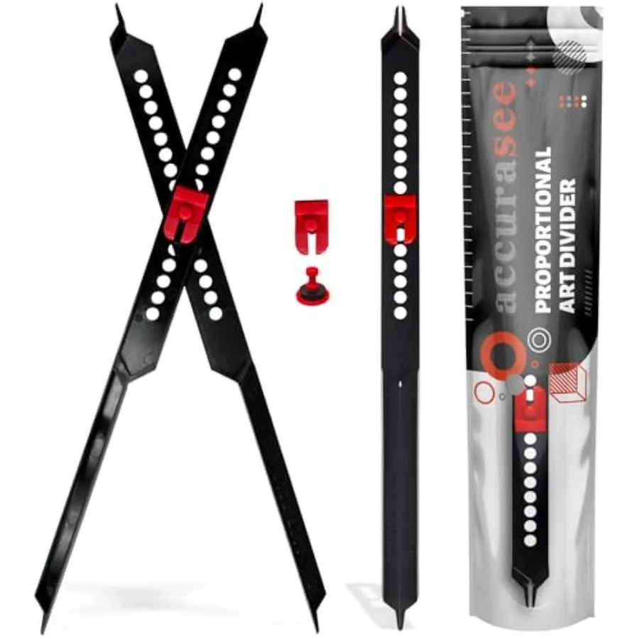 Artist 11 Inch Proportional Divider - Upgraded Drawing Supplies and Drafting Tools - Adjustable Caliper and Subject Dividers fo
Artist 11 Inch Proportional Divider - Upgraded Drawing Supplies and Drafting Tools - Adjustable Caliper and Subject Dividers fo