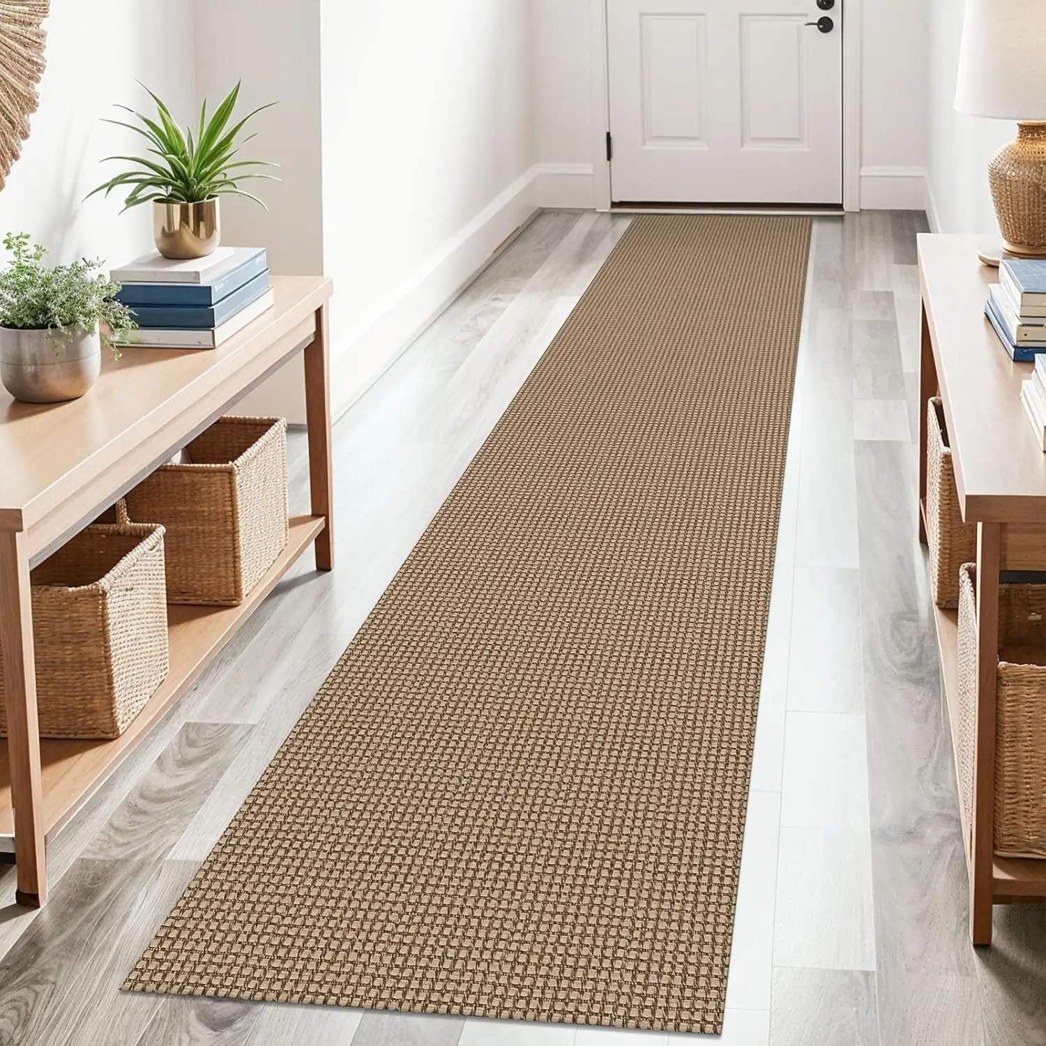Boho Runner Rug 2x10 ft Washable Non Slip Rubber Backed Hallway Carpet Tan/Orange/Brown
Boho Runner Rug 2x10 ft Washable Non Slip Rubber Backed Hallway Carpet Tan/Orange/Brown