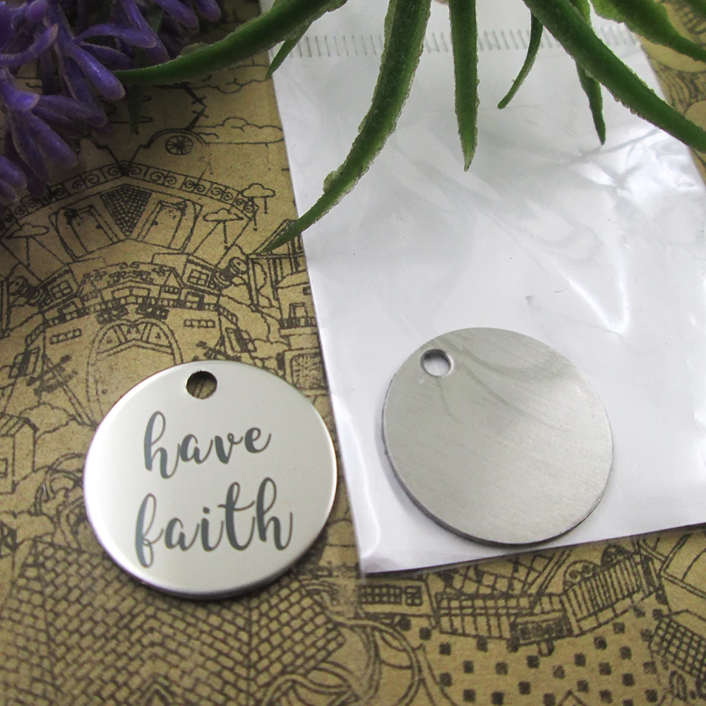 10 шт./лот "HAVE FAITH" подвески из нержавеющей стали, кулон для изготовления ювелирных изделий, аксессуары для самостоятельного изготовления, оптовая продажа
10 шт./лот "HAVE FAITH" подвески из нержавеющей стали, кулон для изготовления ювелирных изделий, аксессуары для самостоятельного изготовления, оптовая продажа