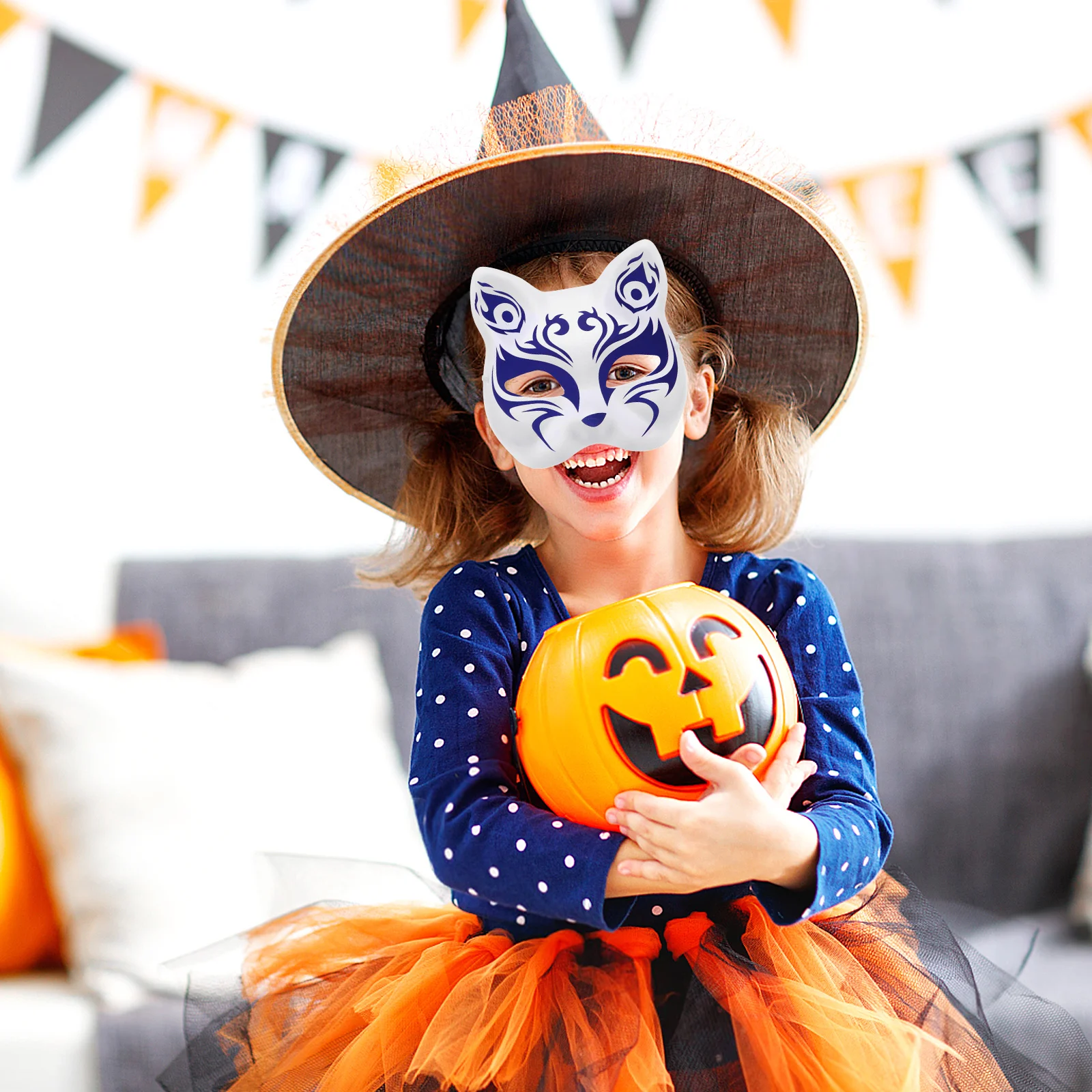 Blank Cat Face Mask 5pcs Hand Painted Paper Mask for Masquerade Halloween DIY Craft Party Couple Costume Accessory
Blank Cat Face Mask 5pcs Hand Painted Paper Mask for Masquerade Halloween DIY Craft Party Couple Costume Accessory