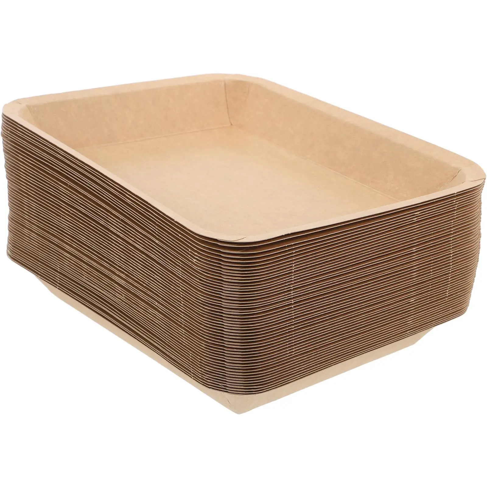 Grease-proof BBQ Dinner Plate Rectangle Paper Plates Food Tray Snack Trays for Boat
Grease-proof BBQ Dinner Plate Rectangle Paper Plates Food Tray Snack Trays for Boat