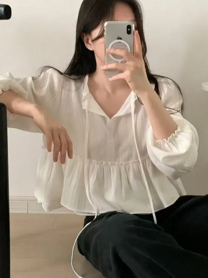 Весенний сезон, двухслойный длинный све, свободный женский шифоновый топ Agel с деревянной кружевной лентой, модное волокно из полиэфирного волокна
Весенний сезон, двухслойный длинный све, свободный женский шифоновый топ Agel с деревянной кружевной лентой, модное волокно из полиэфирного волокна