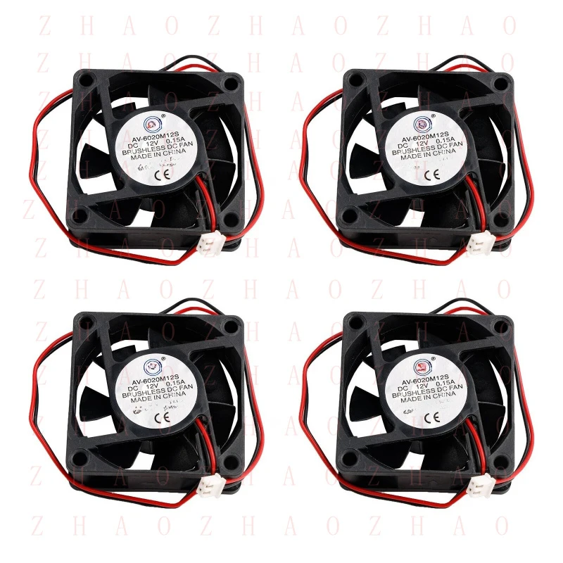 L+ 4Pcs for DC Brushless Cooling Computer Fan AV-6020M12S 12V 6020s 60x60x20mm 0.15A
L+ 4Pcs for DC Brushless Cooling Computer Fan AV-6020M12S 12V 6020s 60x60x20mm 0.15A