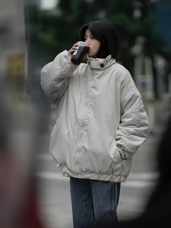 Retro Japanese Sle Loose Fit Cotton Jaet Stand Collar Warmth Couples Winter Casual Coat Men's Women's Trendy Brand
Retro Japanese Sle Loose Fit Cotton Jaet Stand Collar Warmth Couples Winter Casual Coat Men's Women's Trendy Brand