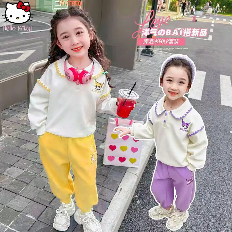 Kawaii костюм Kuromi с лацканами и длинными рукавами для девочек, весенне-осенний новый свитшот в стиле аниме, брюки, милый дышащий, приятный для кожи Sanrio
Kawaii костюм Kuromi с лацканами и длинными рукавами для девочек, весенне-осенний новый свитшот в стиле аниме, брюки, милый дышащий, приятный для кожи Sanrio
