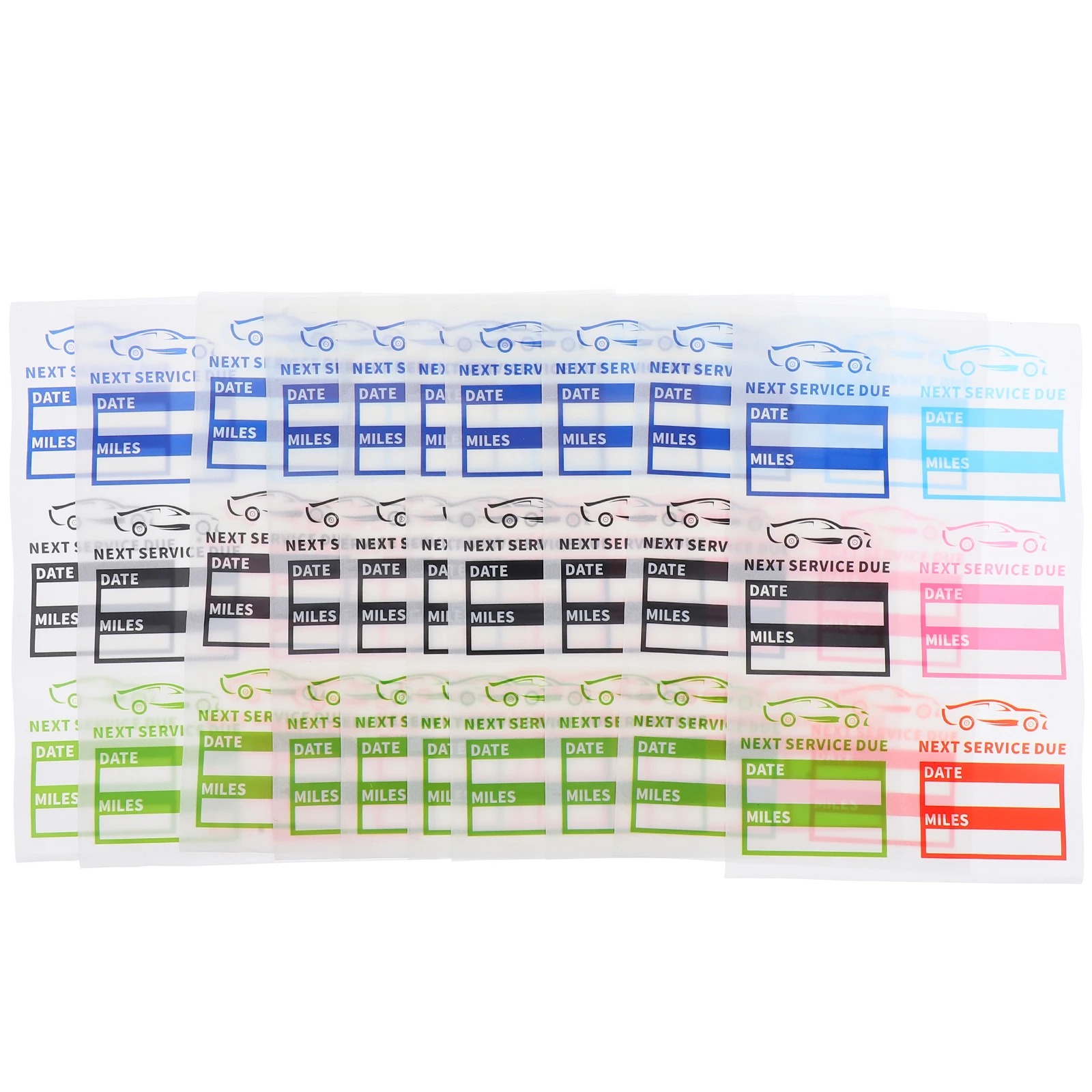 10 Sheets Service Expiration Stickers Oil Change Reminders Writable Surface Waterproof Pet Material Versatile Application
10 Sheets Service Expiration Stickers Oil Change Reminders Writable Surface Waterproof Pet Material Versatile Application
