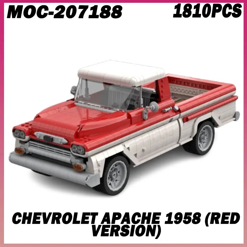 1810PCS MOC-207188 1958 (Red version) Blocks Racing Sport Car Speed Vehicle Model City Mechanical Super Bricks
1810PCS MOC-207188 1958 (Red version) Blocks Racing Sport Car Speed Vehicle Model City Mechanical Super Bricks