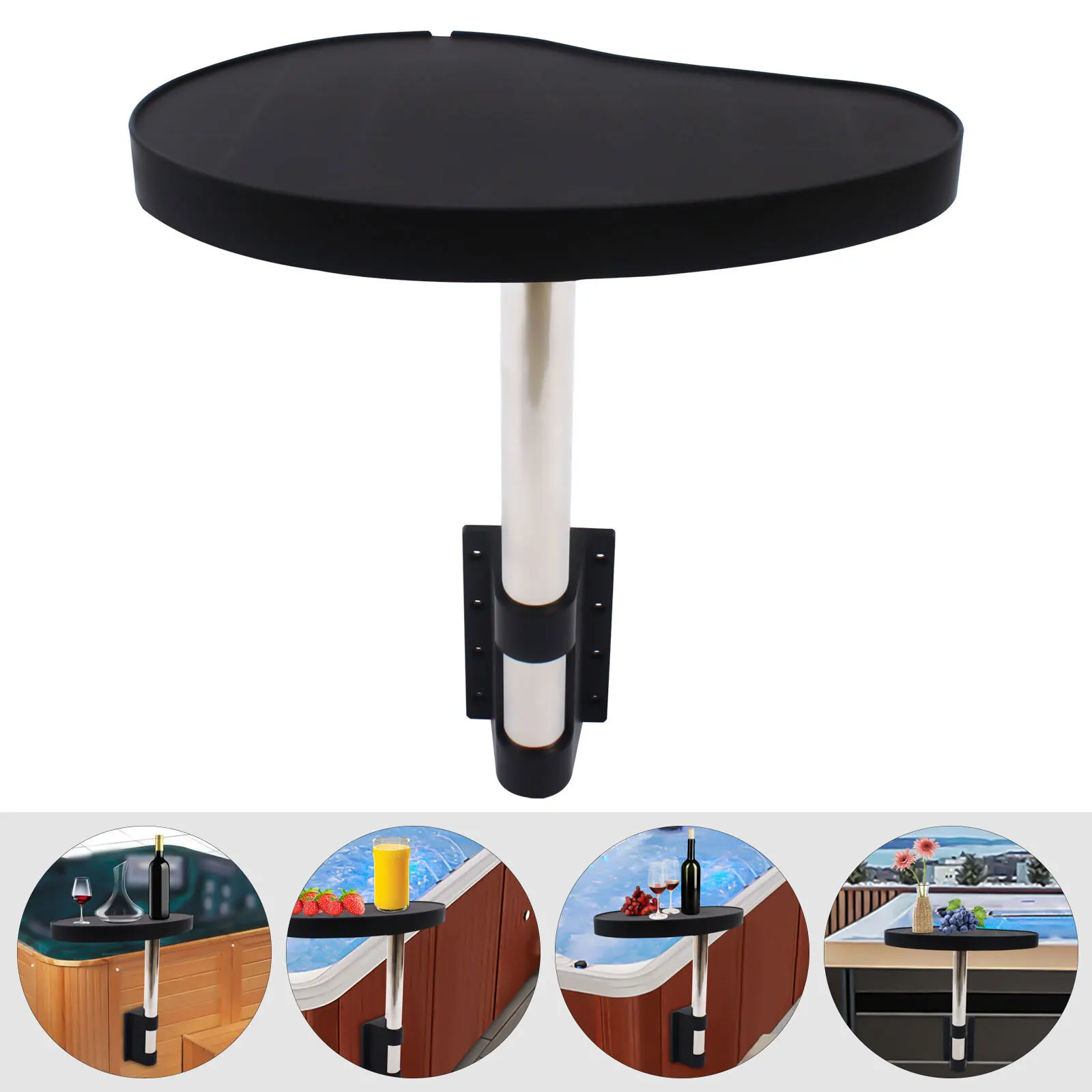 360° Rotation Spa Caddy Swivel Side Tray for Hot Tub & Swimming Spa Anti-slip
360° Rotation Spa Caddy Swivel Side Tray for Hot Tub & Swimming Spa Anti-slip