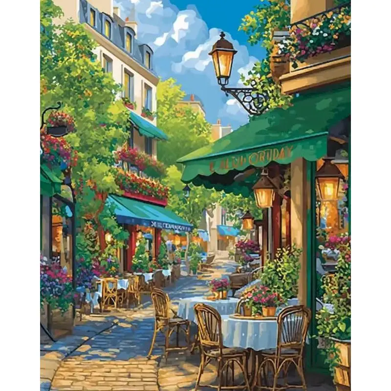 GATYZTORY Street View Paint By Numbers Kits Acrylic on Canvas Paints Scenery for Adults Beginners Hand Painting Drawing By Numbe
GATYZTORY Street View Paint By Numbers Kits Acrylic on Canvas Paints Scenery for Adults Beginners Hand Painting Drawing By Numbe