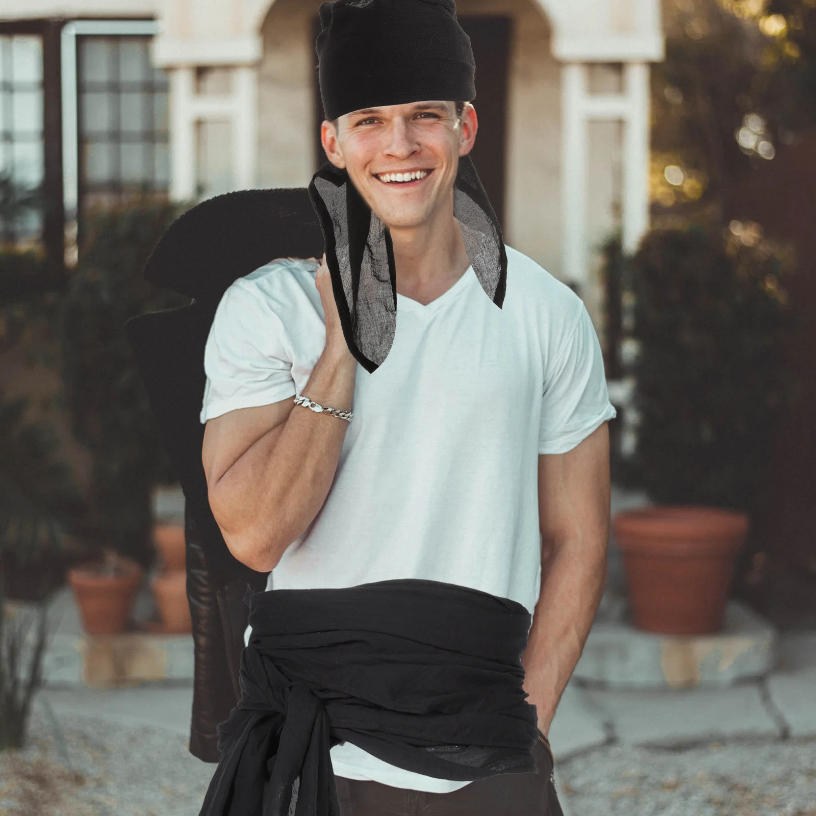 Pirate Hat Belt Halloween Accessories Fancy Costume Headwear Cotton Headband Bandana with Waist
Pirate Hat Belt Halloween Accessories Fancy Costume Headwear Cotton Headband Bandana with Waist