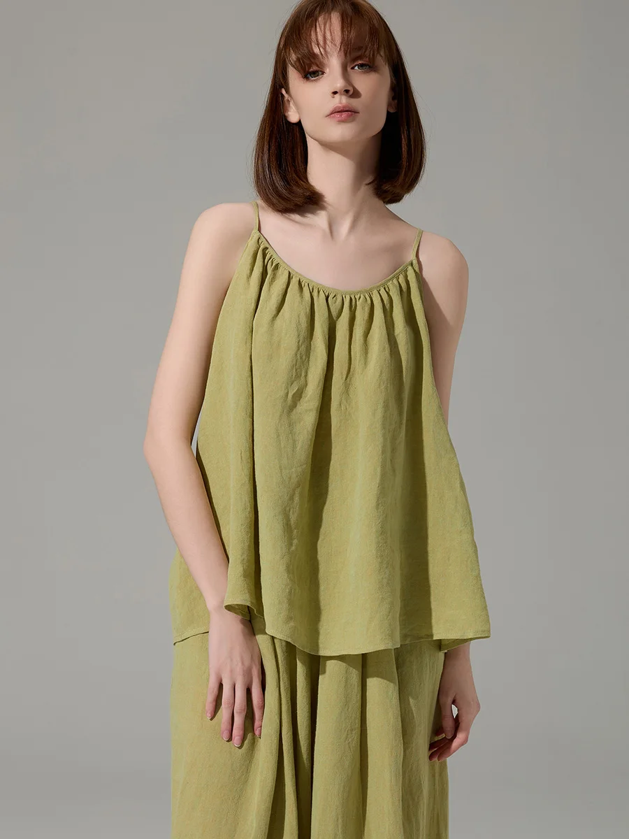 French Sle Linen Blend Svel A-Line Vest Women's Summer Design Unique Outerwear Tank Top Regular Length Leopard Pattern
French Sle Linen Blend Svel A-Line Vest Women's Summer Design Unique Outerwear Tank Top Regular Length Leopard Pattern