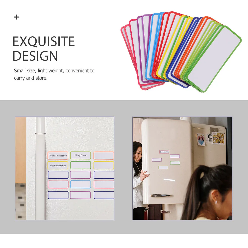 54Pcs Magnetic Labels Writable Erasable for Refrigerator Whiteboard Classroom Office Sorting Labeling System
54Pcs Magnetic Labels Writable Erasable for Refrigerator Whiteboard Classroom Office Sorting Labeling System