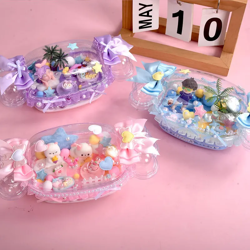 New DIY Candy Fairy Tale Craft Kit - Kids' Creative Handmade Toy Girl's Mini Cake Decoration Set with Cute Figurines
New DIY Candy Fairy Tale Craft Kit - Kids' Creative Handmade Toy Girl's Mini Cake Decoration Set with Cute Figurines