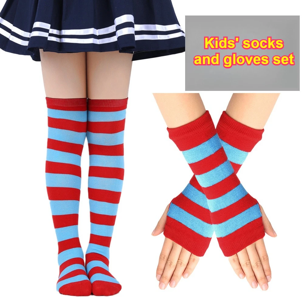 Color Striped Knit Above Knee Socks Arm Sleeve Kit Stretch Leg Arm Warmers Women Dance Carnival Party Dress Outfit Accessories
Color Striped Knit Above Knee Socks Arm Sleeve Kit Stretch Leg Arm Warmers Women Dance Carnival Party Dress Outfit Accessories