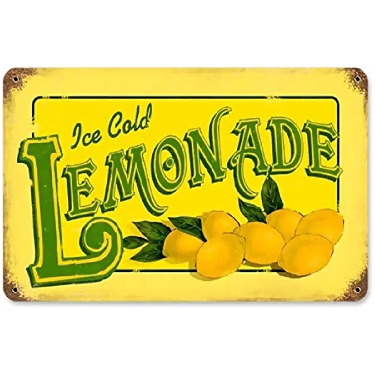 Vintage Ice Cold Lemonade Tin Sign Metal,Food and Drink Retro Signs,Metal Poster Wall Plaque Tin Sign
Vintage Ice Cold Lemonade Tin Sign Metal,Food and Drink Retro Signs,Metal Poster Wall Plaque Tin Sign