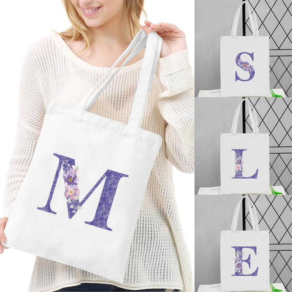 Canvas Bag Simple and Durable Purple Flower Series Commuting Shoulder Bags Washable Canvas Bag Eco-friendly Shopping Pack
Canvas Bag Simple and Durable Purple Flower Series Commuting Shoulder Bags Washable Canvas Bag Eco-friendly Shopping Pack