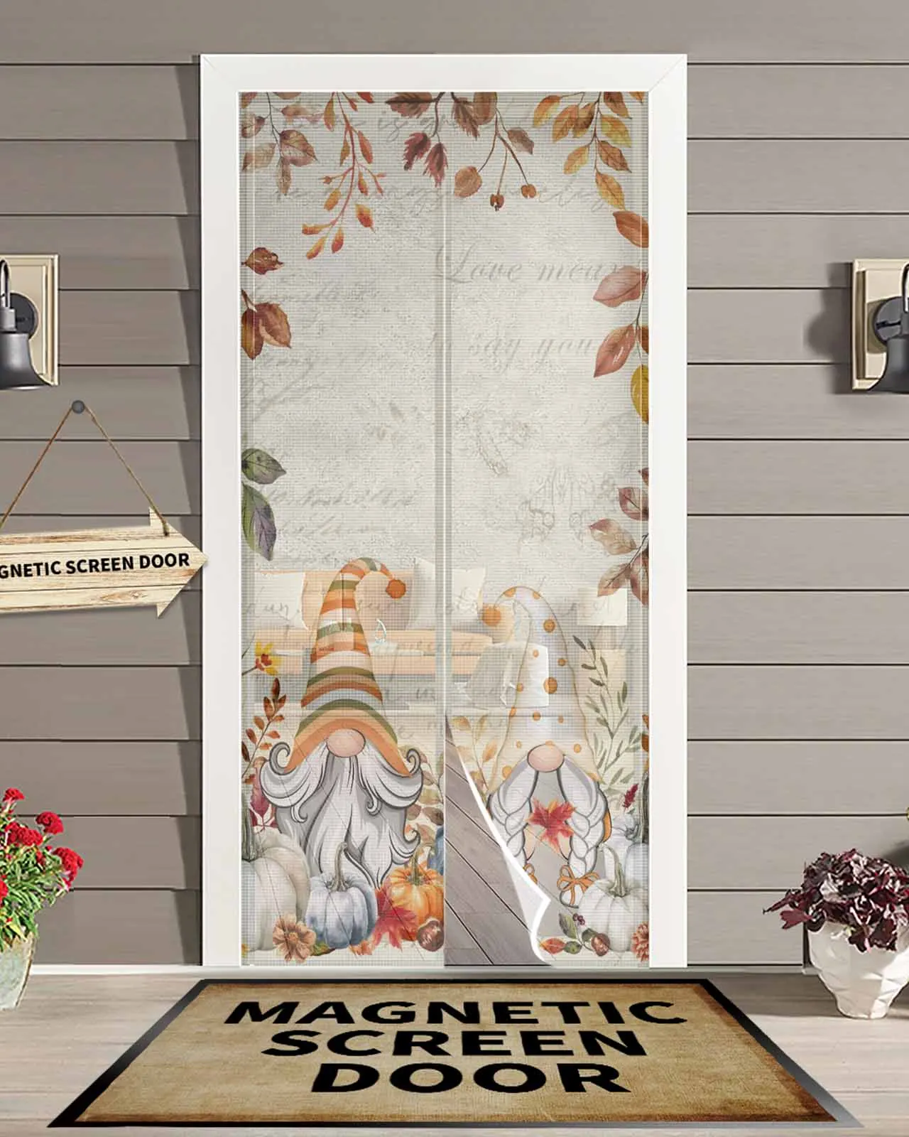 Thanksgiving Gnome Pumpkin Magnetic Door Curtain Living Room Bedroom Home Anti-mosquito Screen Door Curtain
Thanksgiving Gnome Pumpkin Magnetic Door Curtain Living Room Bedroom Home Anti-mosquito Screen Door Curtain