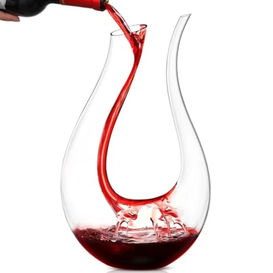 Wine DecanterRed Wine Carafe Wine Aerator 100% Hand Blown Lead-free Crystal Glass Wine Decanters and Carafes Wine Gift with Lux
Wine DecanterRed Wine Carafe Wine Aerator 100% Hand Blown Lead-free Crystal Glass Wine Decanters and Carafes Wine Gift with Lux