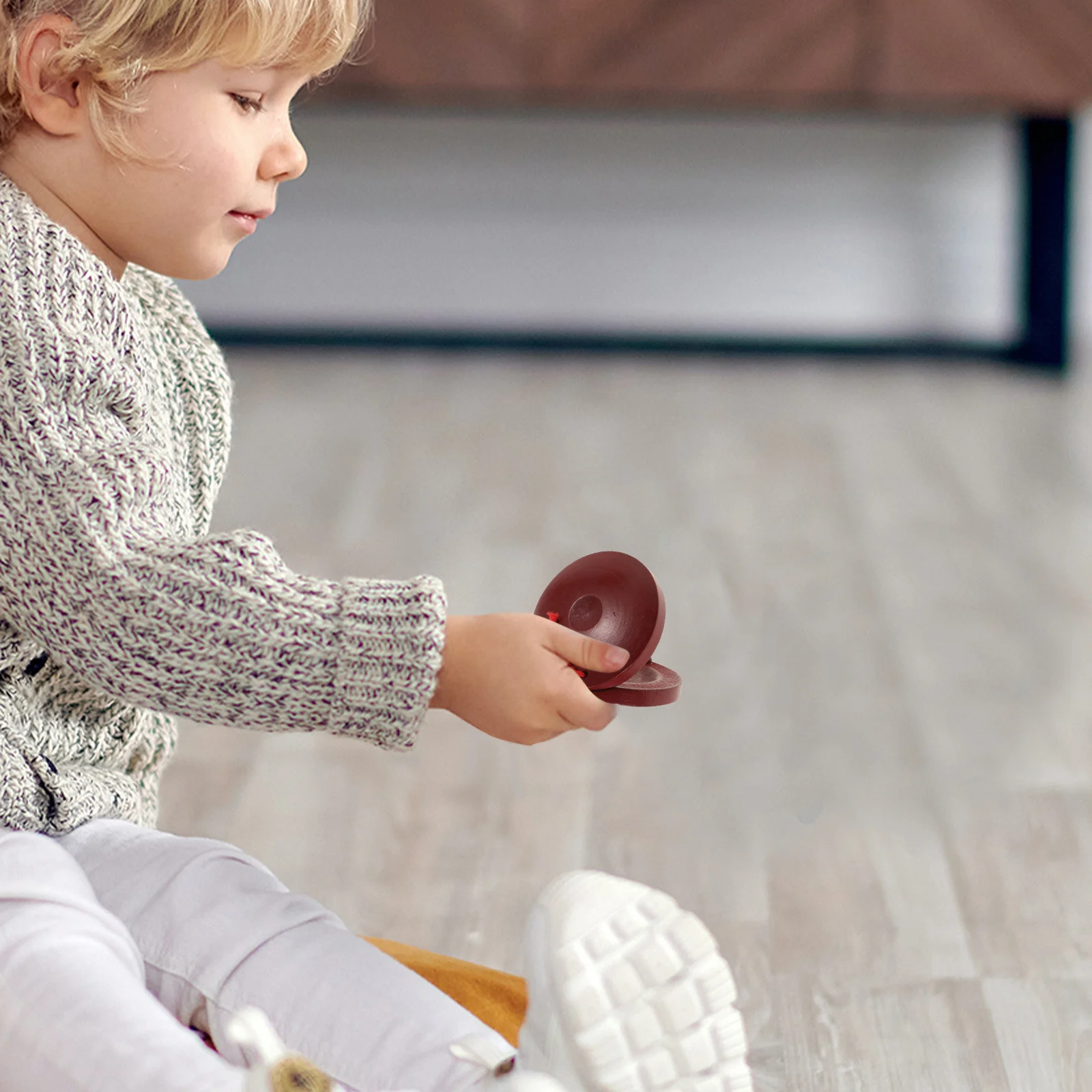 2pcs Wooden Castanet Clapper Percussion Instrument For Kids Small Round Castanets Musical Instruments For Children Wood Finger
2pcs Wooden Castanet Clapper Percussion Instrument For Kids Small Round Castanets Musical Instruments For Children Wood Finger