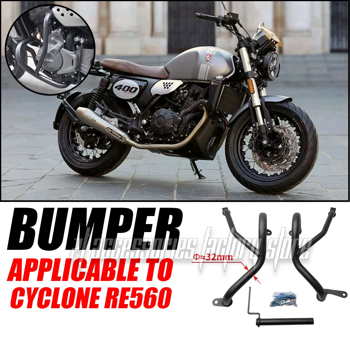 Защитная планка подходит для Zongshen Cyclone RE560 RE560, передний бампер, аксессуары для защиты от падения, модификация бампера 
Защитная планка подходит для Zongshen Cyclone RE560 RE560, передний бампер, аксессуары для защиты от падения, модификация бампера