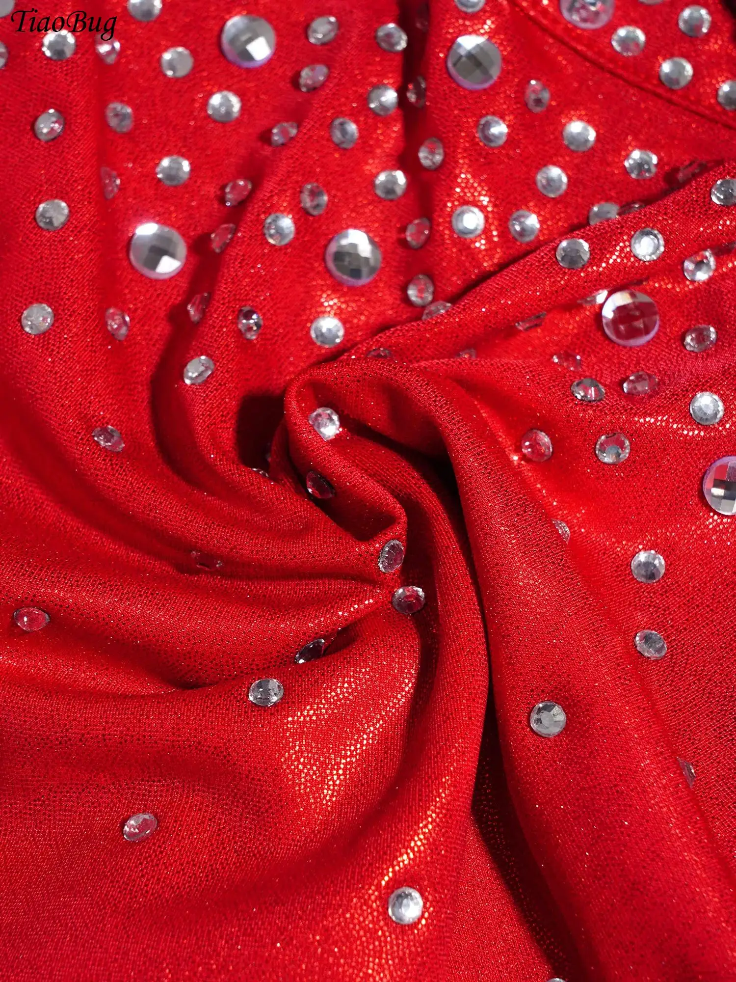 Kids Girls Sparkling Rhinestones Jazz Dance Outfit Long Sleeve Keyhole Back Metallic Crop Tops+Pants Gymnastics Ballet Costumes
Kids Girls Sparkling Rhinestones Jazz Dance Outfit Long Sleeve Keyhole Back Metallic Crop Tops+Pants Gymnastics Ballet Costumes
