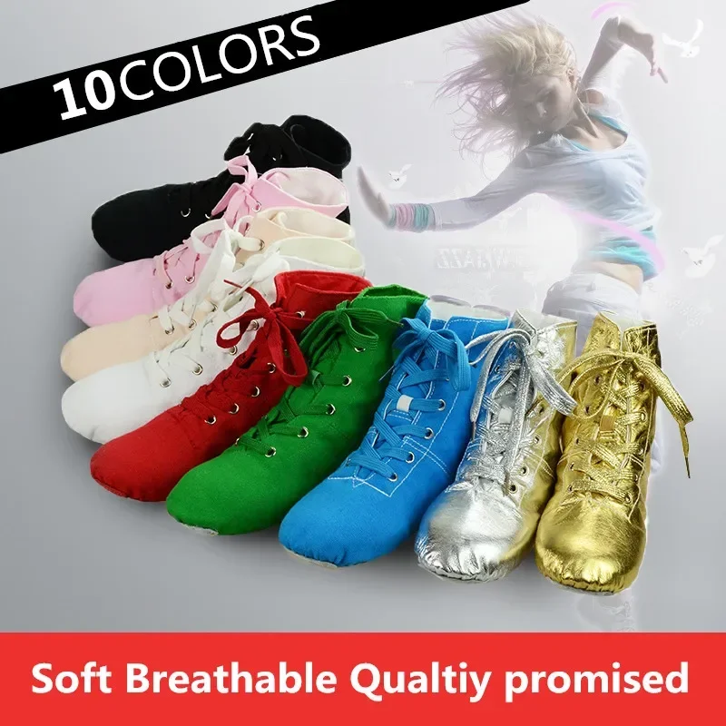 Top Modern Ballet Dance Split Heels Soft Sole Multicolor Canvas Jazz Shoes for Men Women
Top Modern Ballet Dance Split Heels Soft Sole Multicolor Canvas Jazz Shoes for Men Women