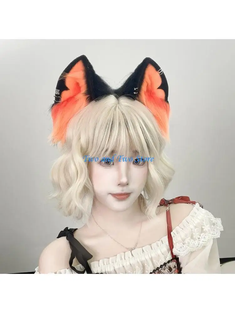 HX6F Subcultural Event Hairhoop Wolf Ear Hairband Styling Accessory For Halloween Costume Cosplay Event Anime Hair Decoration
HX6F Subcultural Event Hairhoop Wolf Ear Hairband Styling Accessory For Halloween Costume Cosplay Event Anime Hair Decoration