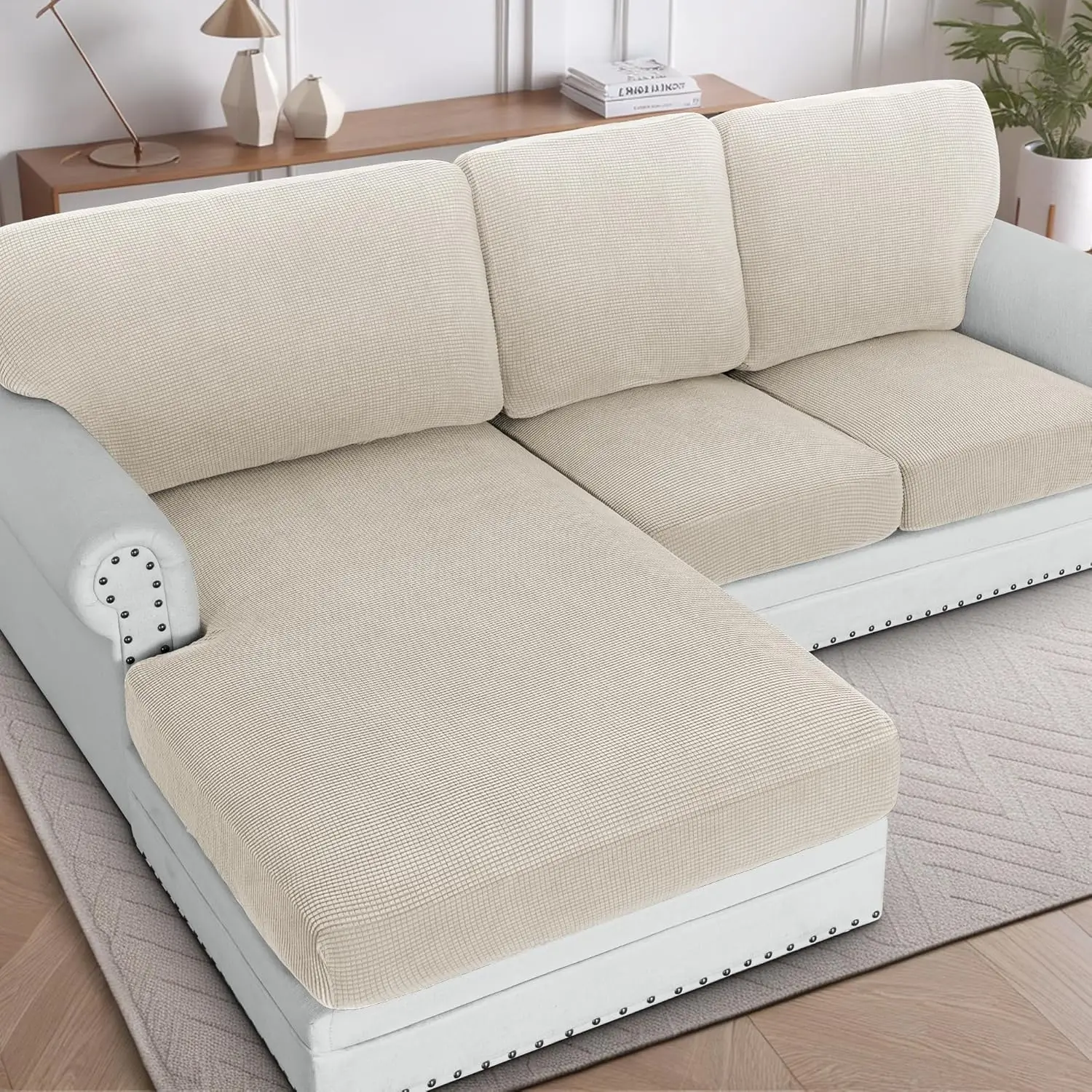 2025 New Sectional Couch Covers 6 Pieces Stretch Sofa Cover For Sectional Sofa Set Separate L Shaped Couch Cover For Both
2025 New Sectional Couch Covers 6 Pieces Stretch Sofa Cover For Sectional Sofa Set Separate L Shaped Couch Cover For Both