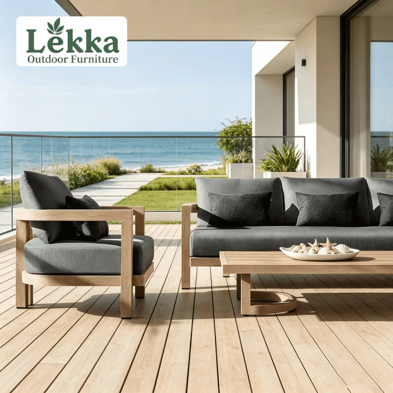 Customized Outdoor Courtyard Solid Wood Garden Furniture Set Balcony Leisure Chair Sunroom Teak Sofa
Customized Outdoor Courtyard Solid Wood Garden Furniture Set Balcony Leisure Chair Sunroom Teak Sofa