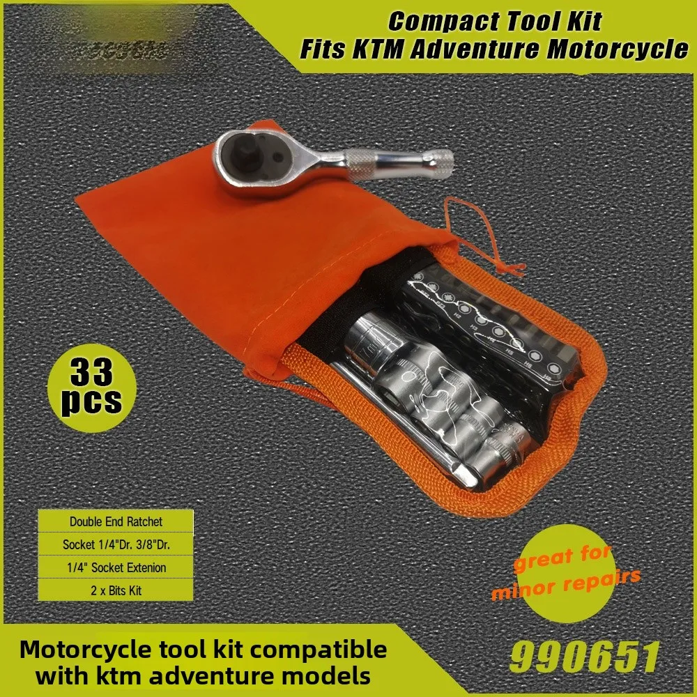 SNOR Motorcycle Repair Tools Emergency Repair Tools For KTM Adventure Motorcycle Tools Compact Tool Kit
SNOR Motorcycle Repair Tools Emergency Repair Tools For KTM Adventure Motorcycle Tools Compact Tool Kit