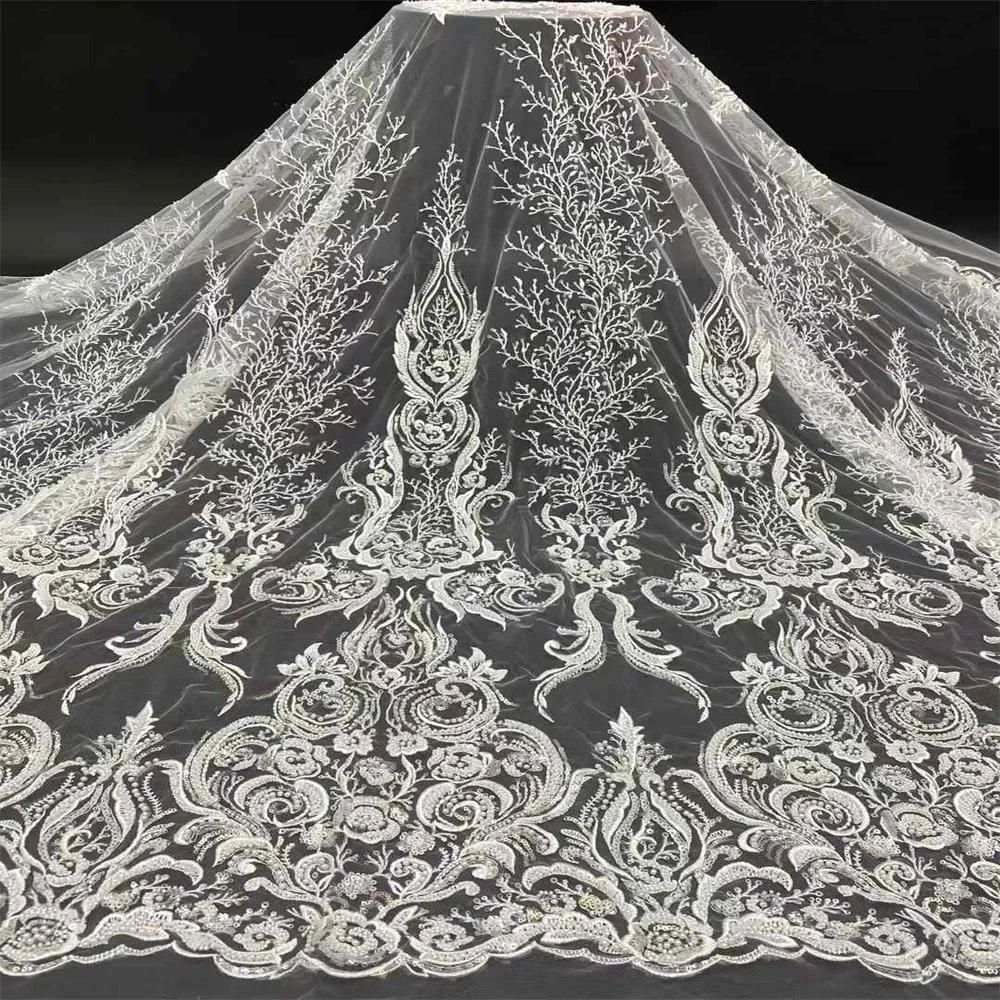 2024 New African Nigerian French High Quality 2024 Hot Sale Lace Fabric With Beads Sequins Bride Party Wedding Embroiderg Dress
2024 New African Nigerian French High Quality 2024 Hot Sale Lace Fabric With Beads Sequins Bride Party Wedding Embroiderg Dress