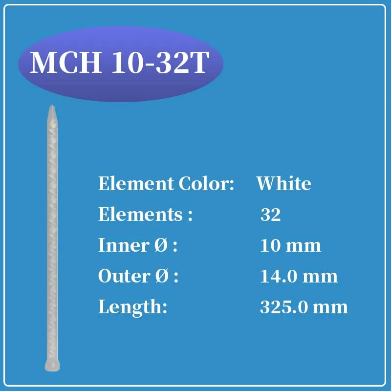 Двухкомпонентная смесительная головка для клея, 50 шт. 
Двухкомпонентная смесительная головка для клея, 50 шт.