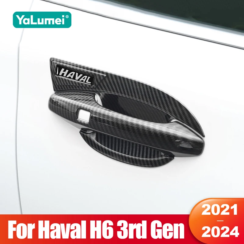 For Haval H6 3rd Gen 2021 2022 2023 2024 GT PHEV ABS Carbon Fiber Car Door Handle Bowl Decoration Cover Protection Accessories
For Haval H6 3rd Gen 2021 2022 2023 2024 GT PHEV ABS Carbon Fiber Car Door Handle Bowl Decoration Cover Protection Accessories