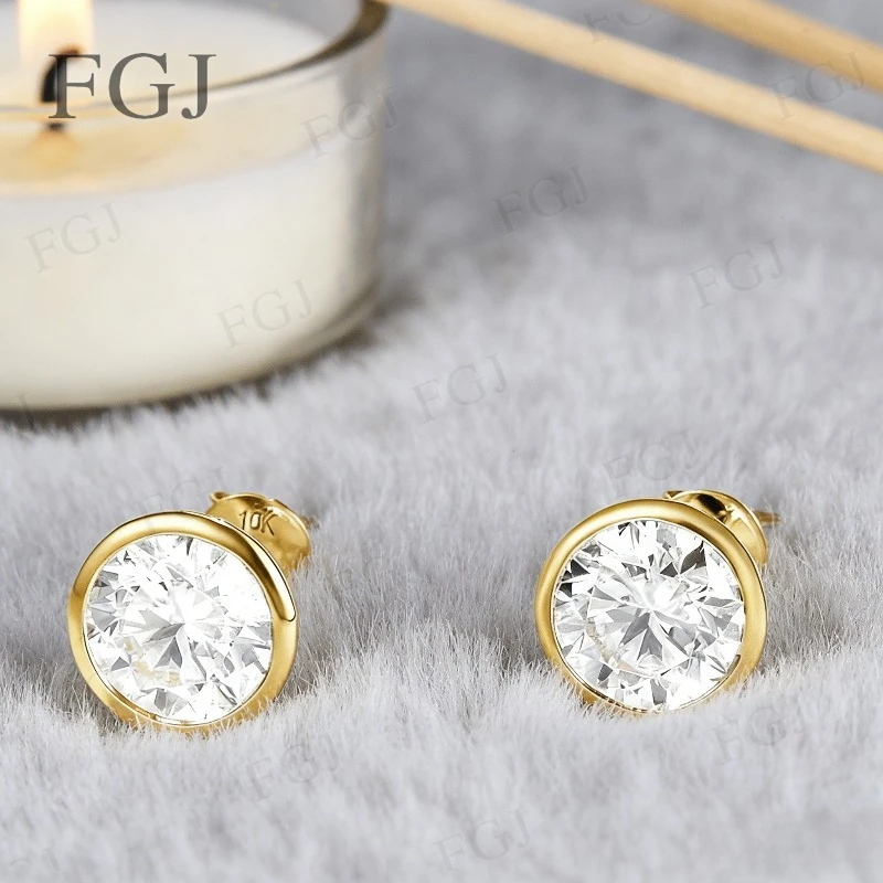D Color 1CT/1.6CT/2.4CT Custon Moissanite Earrings Round S925/10K/14K/18K Jewelry For Women Party Birthday Gifts Wholesale Price
D Color 1CT/1.6CT/2.4CT Custon Moissanite Earrings Round S925/10K/14K/18K Jewelry For Women Party Birthday Gifts Wholesale Price