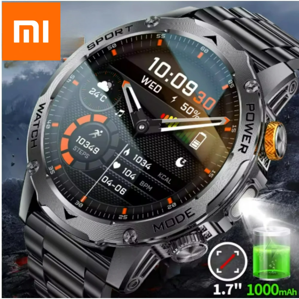 Xiaomi военные умные часы для мужчин 1000 мАч аккумулятор уличный светодиодный фонарик водонепроницаемые пульсометр спортивные BT вызов AMOLED умные часы
Xiaomi военные умные часы для мужчин 1000 мАч аккумулятор уличный светодиодный фонарик водонепроницаемые пульсометр спортивные BT вызов AMOLED умные часы