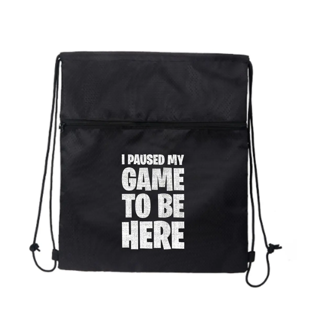 Я приостановил свою игру, чтобы быть здесь, дизайн, черный легкий рюкзак на молнии со шнурком для прогулок по природу
Я приостановил свою игру, чтобы быть здесь, дизайн, черный легкий рюкзак на молнии со шнурком для прогулок по природу