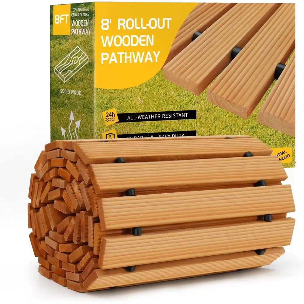 17 Wide Weather-Resistant Roll Out Hardwood Walkway for Outdoor Patios and Wedding Parties (Straight)
17 Wide Weather-Resistant Roll Out Hardwood Walkway for Outdoor Patios and Wedding Parties (Straight)