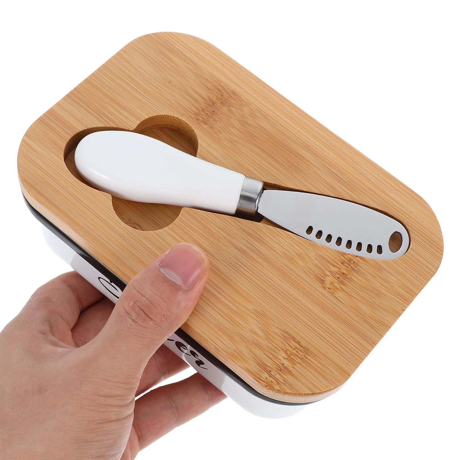 Butter Dish Holder Container for Counter Keeper Fridge Household Refrigerator White Tray 
Butter Dish Holder Container for Counter Keeper Fridge Household Refrigerator White Tray