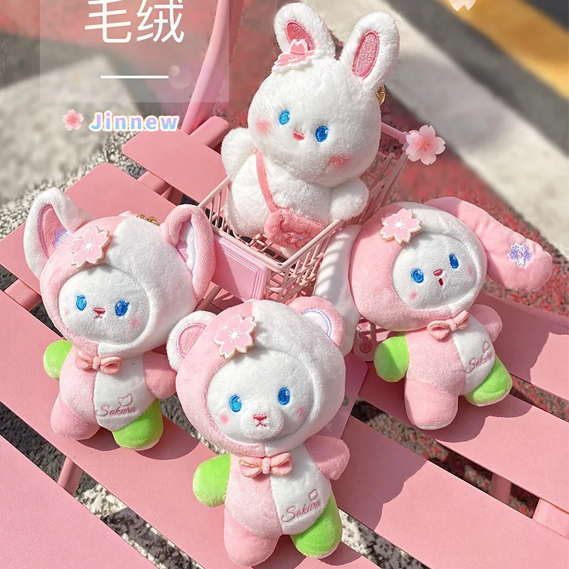 Cute Pink Plush Keychain Kawaii Cartoon Animal Fox Rabbit Bear Plush Doll Key Chain Pendant Girl Bag Accessories
Cute Pink Plush Keychain Kawaii Cartoon Animal Fox Rabbit Bear Plush Doll Key Chain Pendant Girl Bag Accessories