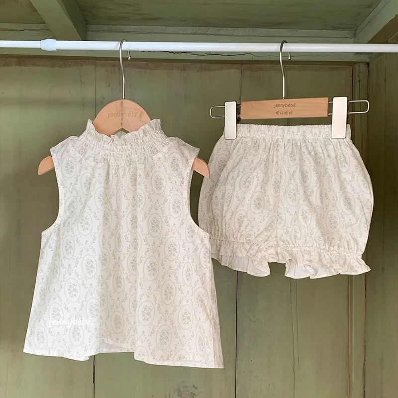 2026 New Summer 1-4Yrs Children Clothes Suit Sleeveless Cotton Printed Vest+Shorts Newborn Baby Girls Clothing Set
2026 New Summer 1-4Yrs Children Clothes Suit Sleeveless Cotton Printed Vest+Shorts Newborn Baby Girls Clothing Set