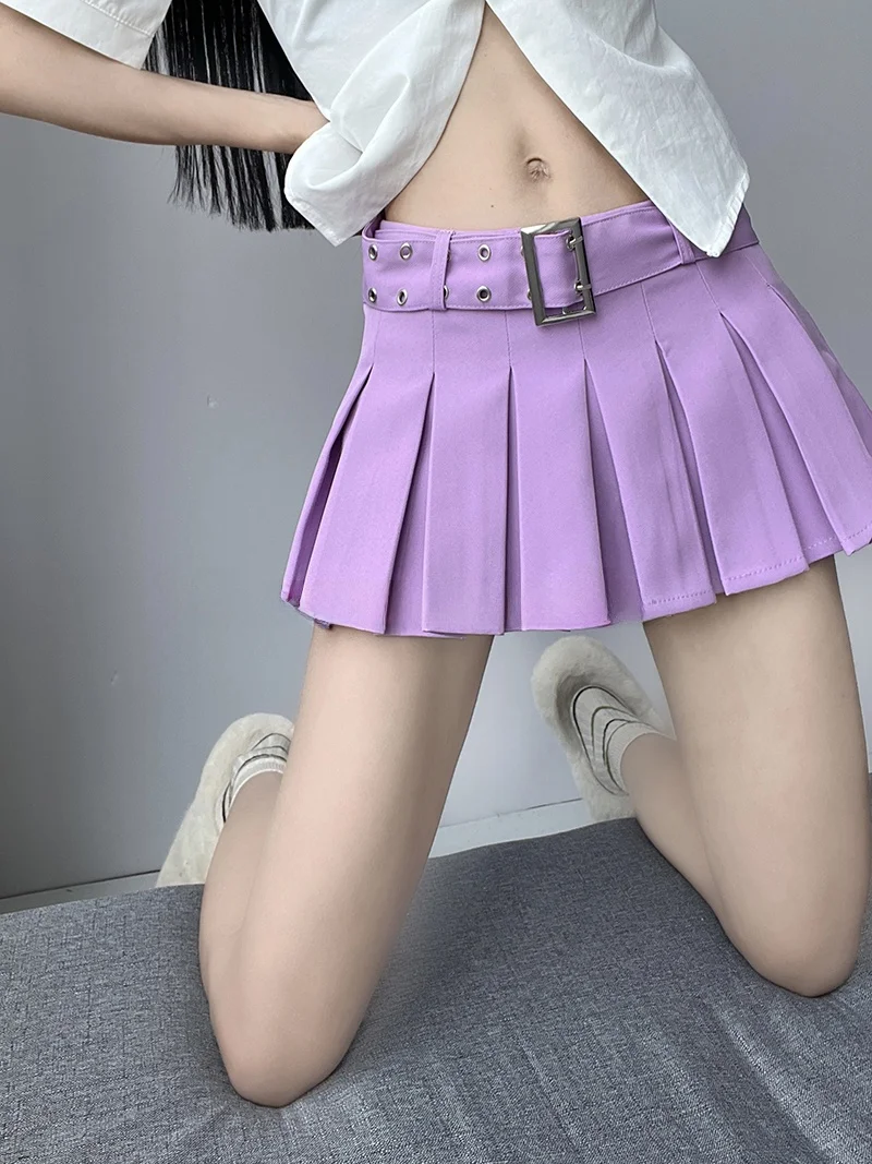 Low Waist A-Line Skirt with Wide Belt Anti-Light Walking Women's Summer Sexy Slimming Pleated Skirt Street Punk Style Hi...
Low Waist A-Line Skirt with Wide Belt Anti-Light Walking Women's Summer Sexy Slimming Pleated Skirt Street Punk Style Hi...