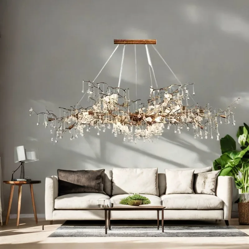 Postmodern luxury Branch Clear Crystal Chandeliers, lustre luminaire for Bedroom Home interior lighting Customizable
Postmodern luxury Branch Clear Crystal Chandeliers, lustre luminaire for Bedroom Home interior lighting Customizable