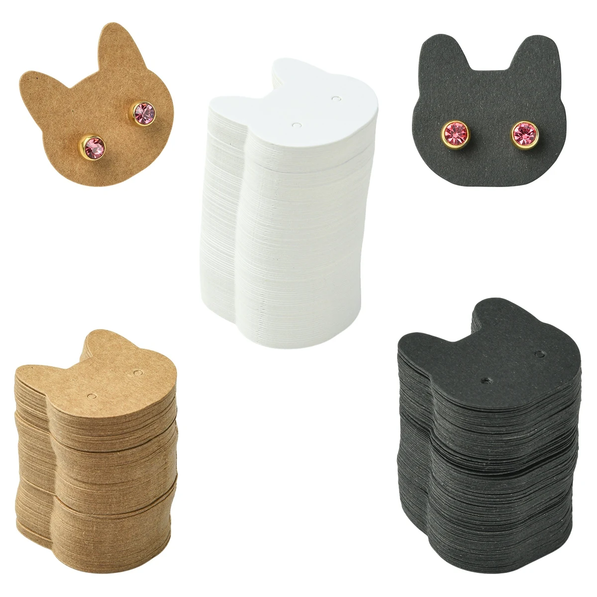 100 шт., бумажные серьги в форме милого кота, карты-дисплеи 3,5x3,5x0,03 см, портативный органайзер для хранения ювелирных изделий для висячих сережек-гвоздиков
100 шт., бумажные серьги в форме милого кота, карты-дисплеи 3,5x3,5x0,03 см, портативный органайзер для хранения ювелирных изделий для висячих сережек-гвоздиков