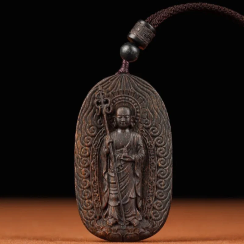 Retro wood carving Ksitigarbha Bodhisattva Buddha plaque amulet hanging ornament Feng Shui auspicious decoration
Retro wood carving Ksitigarbha Bodhisattva Buddha plaque amulet hanging ornament Feng Shui auspicious decoration
