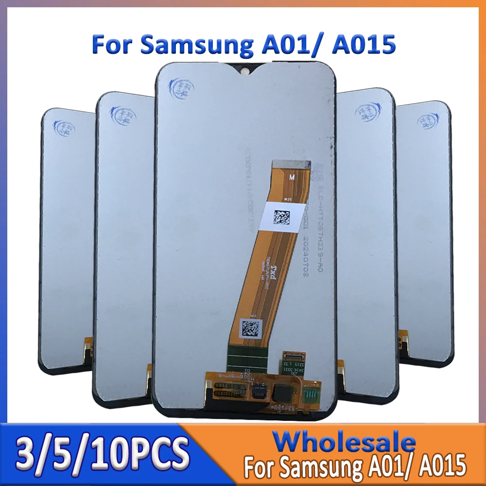 Оптовая продажа, партия 3/5/10 шт. для Samsung A01, ЖК-экран A015, сенсорный экран в сборе, сенсорный дисплей, совместимый с моделями A01M A01F
Оптовая продажа, партия 3/5/10 шт. для Samsung A01, ЖК-экран A015, сенсорный экран в сборе, сенсорный дисплей, совместимый с моделями A01M A01F