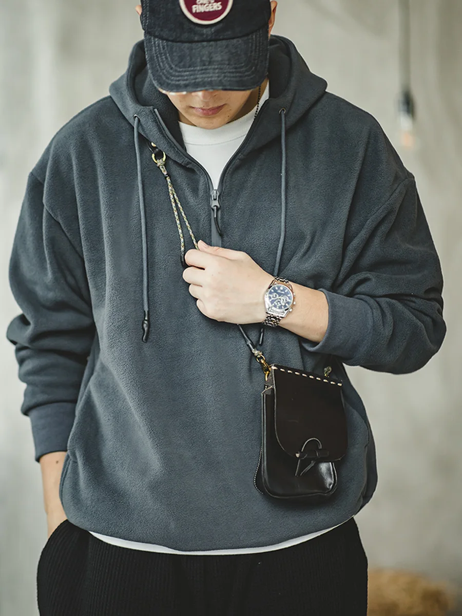 Maden Men's Fleece Lined Hoodie Zip up Sweatshirt Casual Warm Outerwear Polyester Long Sleeve Autumn Jacket Streetwear
Maden Men's Fleece Lined Hoodie Zip up Sweatshirt Casual Warm Outerwear Polyester Long Sleeve Autumn Jacket Streetwear