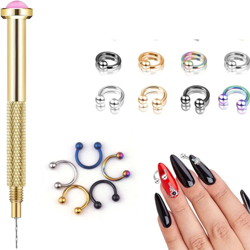 10pcs Stainless Steel C-Clip Hoop Ring Nail Charms Eyebrow Lip Nose Nail Ring Earring Body Piercing Jewelry Nail Art Decoration
10pcs Stainless Steel C-Clip Hoop Ring Nail Charms Eyebrow Lip Nose Nail Ring Earring Body Piercing Jewelry Nail Art Decoration